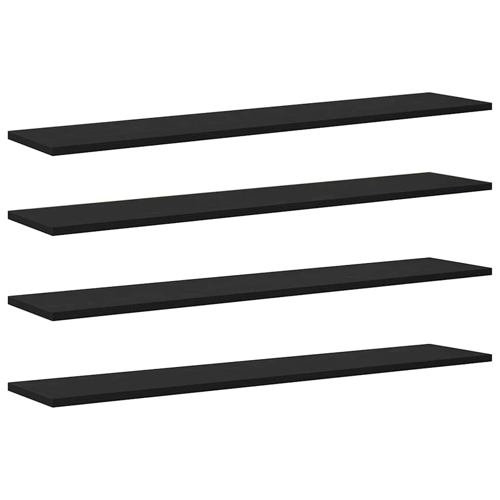 Bookshelf Board 3-Tier 4 pcs 100 x 20 x 1.5 cm Engineered Wood
