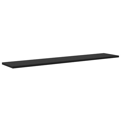 Bookshelf Board 4 pcs Black 100 x 20 x 1.5 cm Engineered Wood