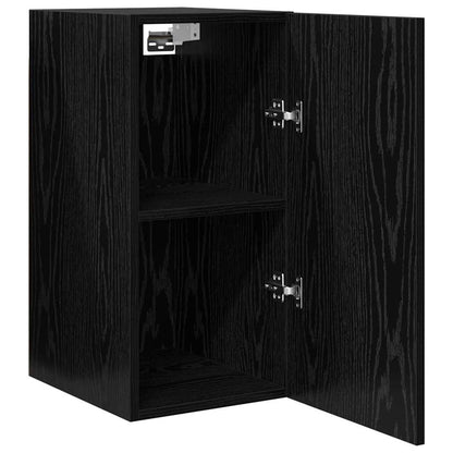 Wall TV Cabinet Black Oak 30.5 x 30 x 60 cm Engineered Wood