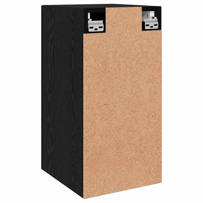Wall TV Cabinet Black Oak 30.5 x 30 x 60 cm Engineered Wood