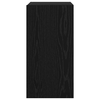 Wall TV Cabinet Black Oak 30.5 x 30 x 60 cm Engineered Wood