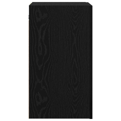Wall TV Cabinet Wall-mounted 2 pcs Black Oak 30.5 x 30 x 60 cm