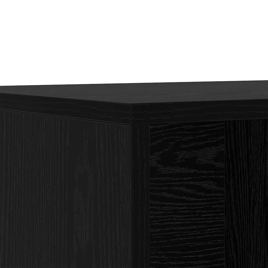 Shoe Bench 102 x 35 x 35 cm Engineered Wood Black Oak