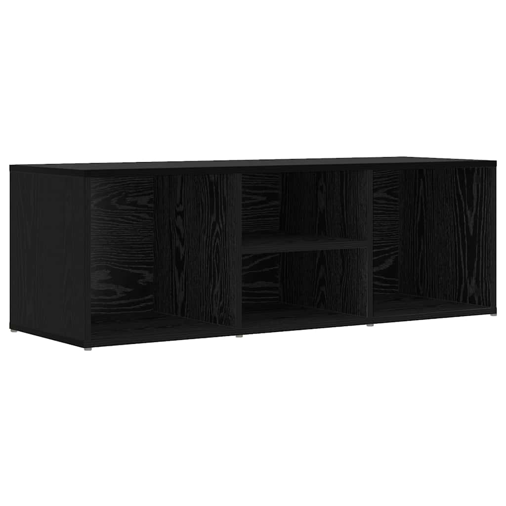 Shoe Bench 102 x 35 x 35 cm Engineered Wood Black Oak