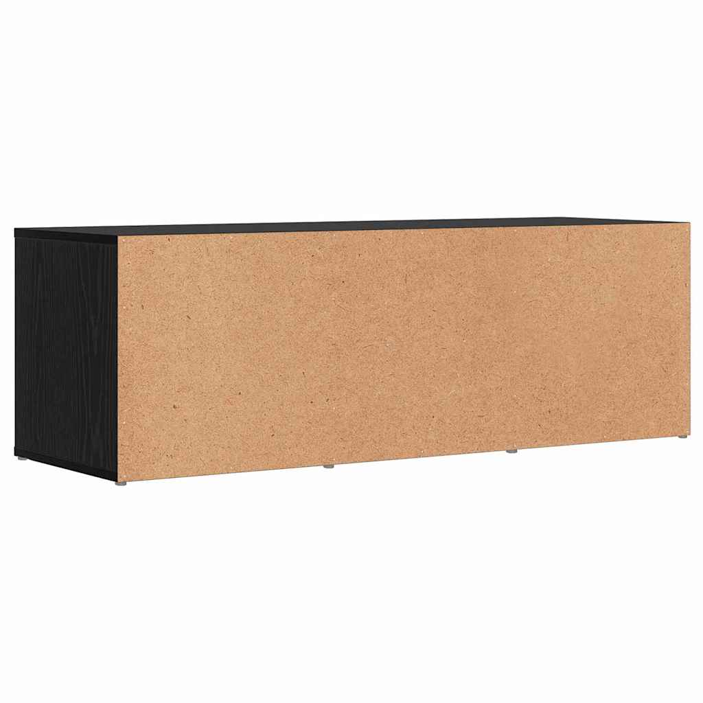 Shoe Bench 102 x 35 x 35 cm Engineered Wood Black Oak