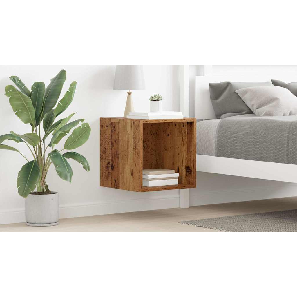 Wall Cabinet Old Wood 37 x 37 x 37 cm Engineered Wood