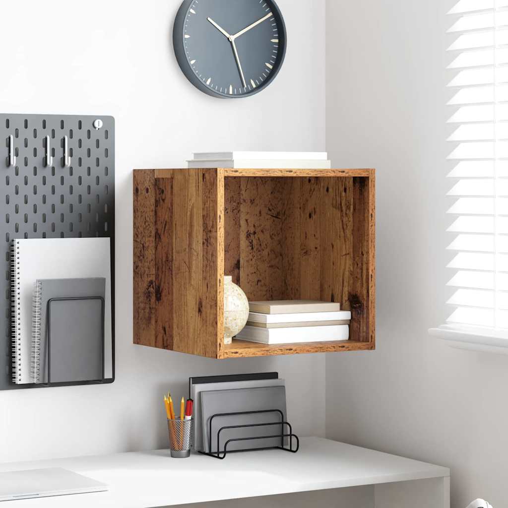 Wall Cabinet Old Wood 37 x 37 x 37 cm Engineered Wood