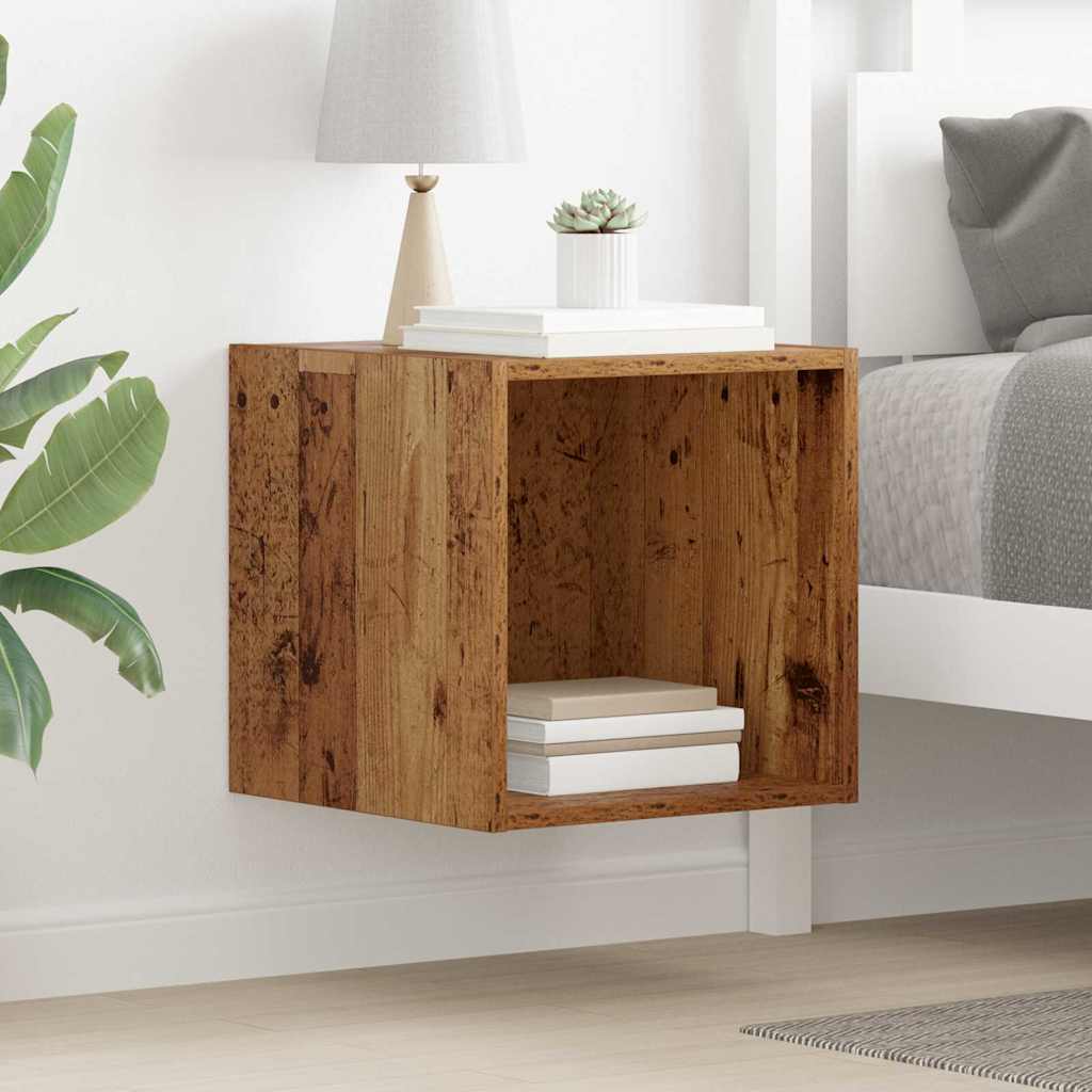 Wall Cabinet Old Wood 37 x 37 x 37 cm Engineered Wood