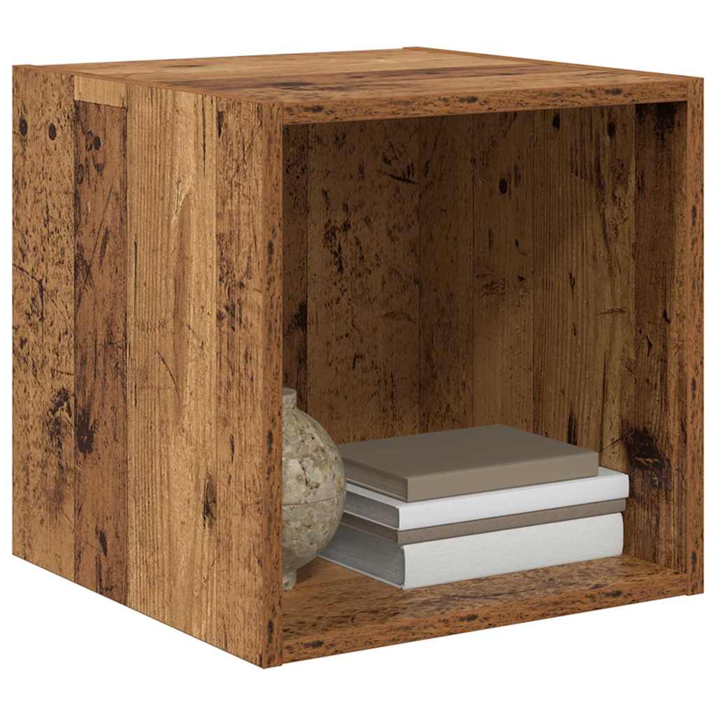 Wall Cabinet Old Wood 37 x 37 x 37 cm Engineered Wood