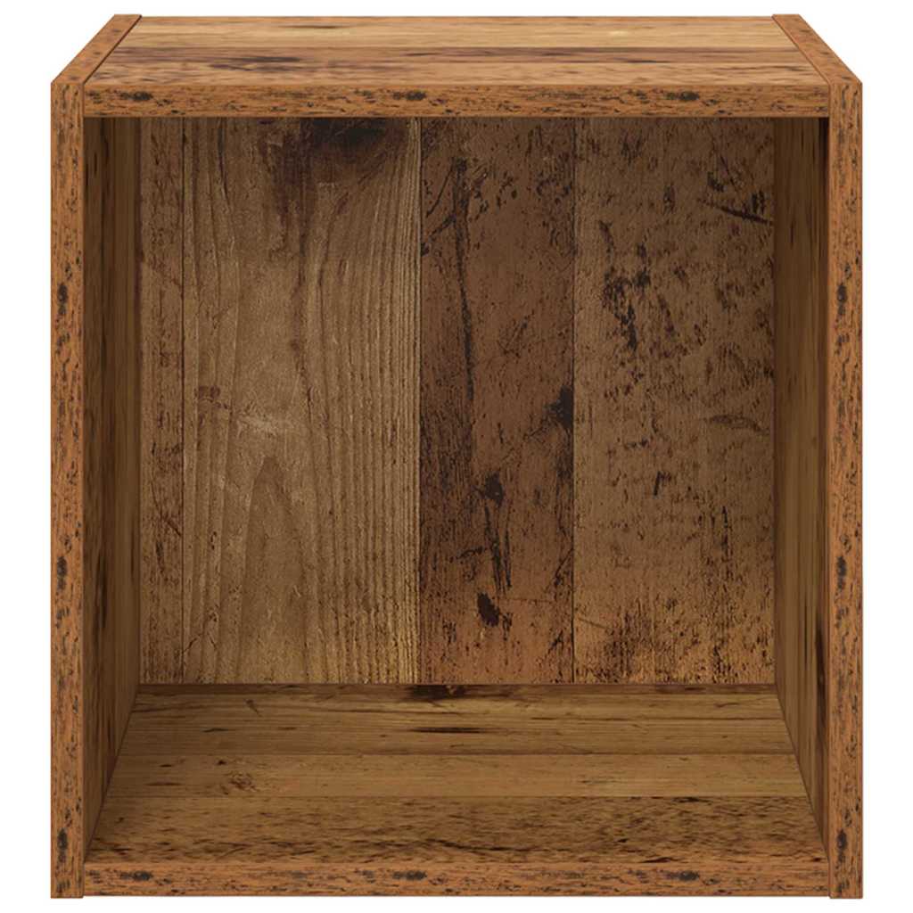 Wall Cabinet 2 pcs Old Wood 37 x 37 x 37 cm Engineered Wood