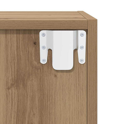 Wall Cabinet 2 pcs Artisan Oak 37 x 37 x 37 cm Engineered Wood