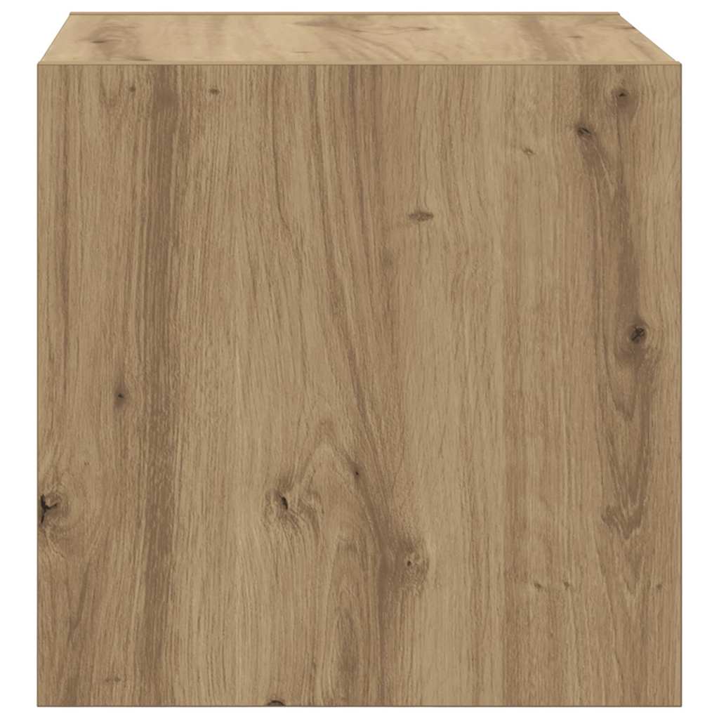 Wall Cabinet 2 pcs Artisan Oak 37 x 37 x 37 cm Engineered Wood