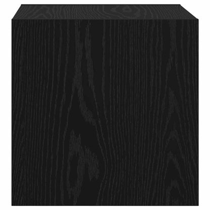 Wall Cabinet Black Oak 37 x 37 x 37 cm Engineered Wood