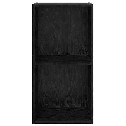 TV Cabinet Set Black Oak 37 x 37 x 72 cm Engineered Wood
