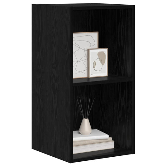 TV Cabinet Set Black Oak 37 x 37 x 72 cm Engineered Wood