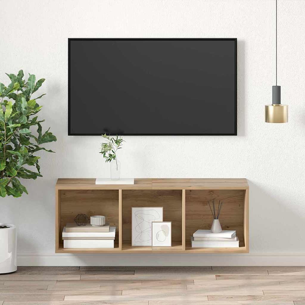TV Cabinet Set Artisan Oak 37 x 37 x 107 cm Engineered Wood