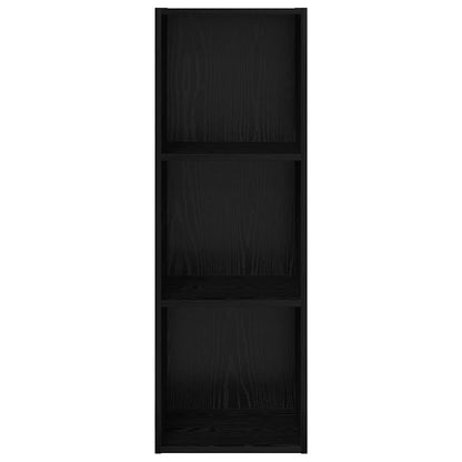 TV Cabinet Set Black Oak 37 x 37 x 107 cm Engineered Wood