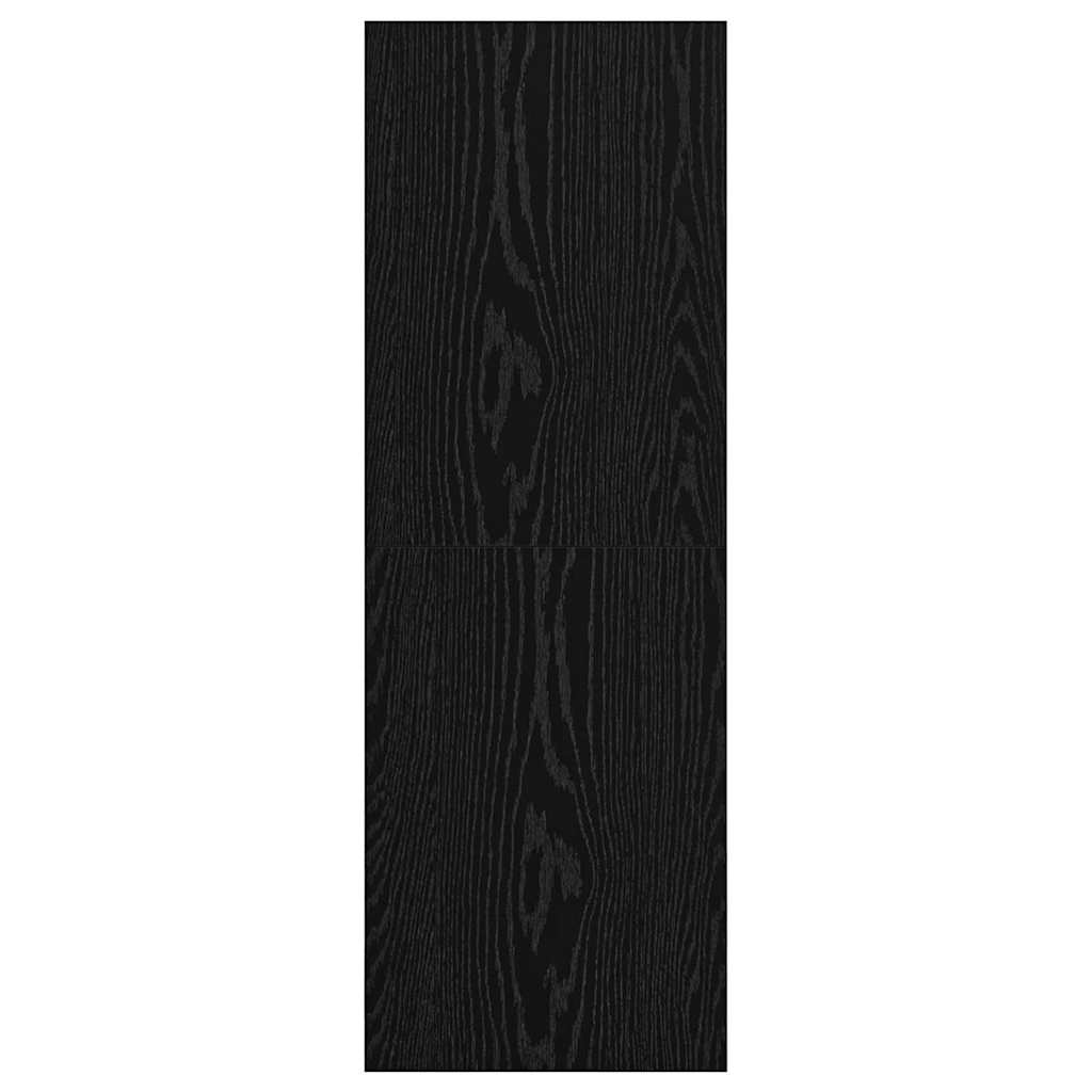 TV Cabinet Set Black Oak 37 x 37 x 107 cm Engineered Wood