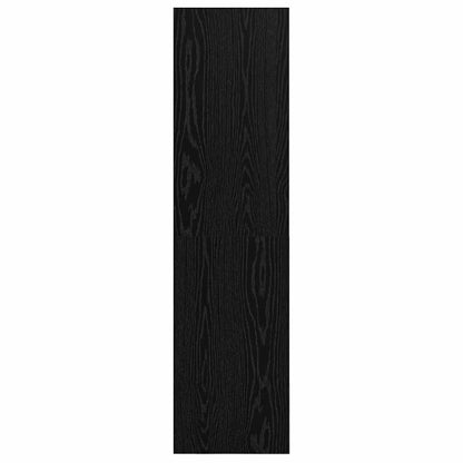 TV Cabinet Set Black Oak 37 x 37 x 142.5 cm Engineered Wood