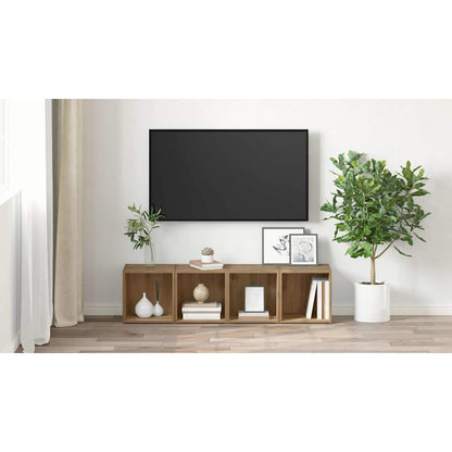 TV Cabinet Set Wall-mounted 2 pcs Artisan Oak 37 x 35 x 37.5 cm