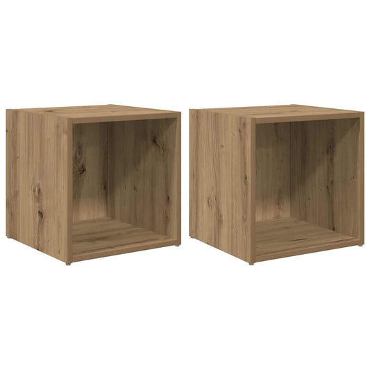 TV Cabinet Set Wall-mounted 2 pcs Artisan Oak 37 x 35 x 37.5 cm