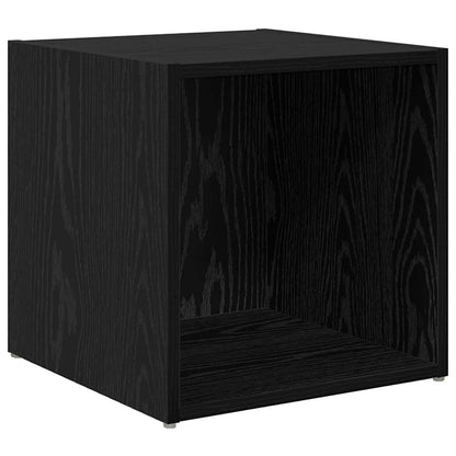 TV Cabinet Set 2 pcs Black 37 x 35 x 37.5 cm Engineered Wood