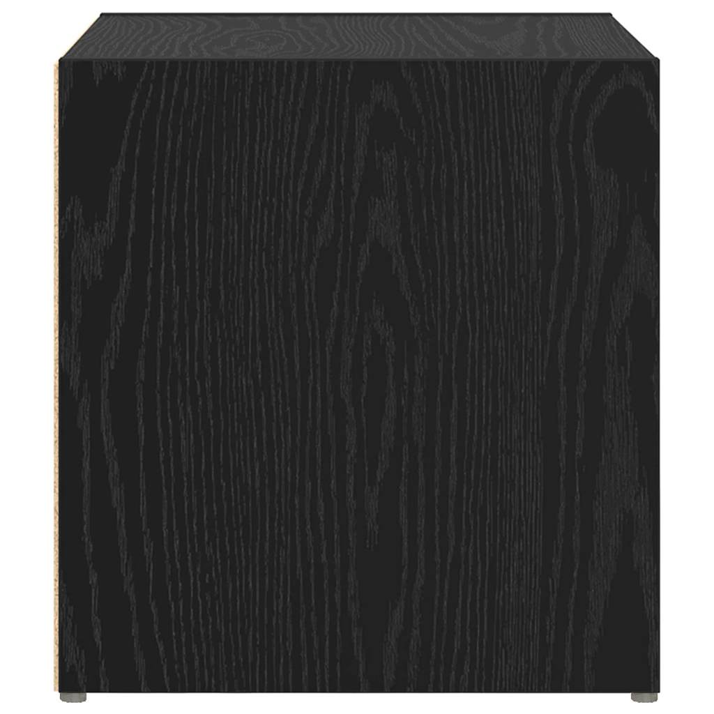 TV Cabinet Set 2 pcs 37 x 35 x 37.5 cm Black Engineered Wood