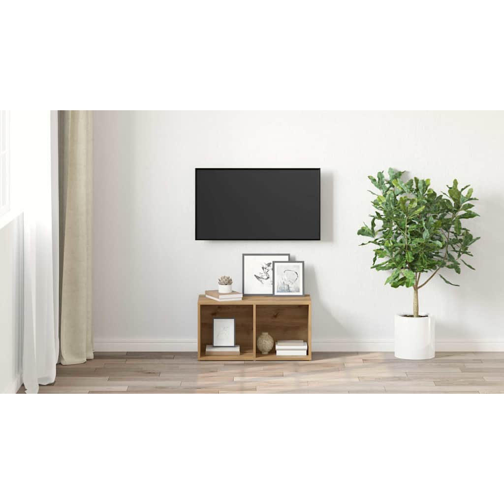 TV Cabinet Set Brown 72 x 35 x 37 cm Engineered Wood