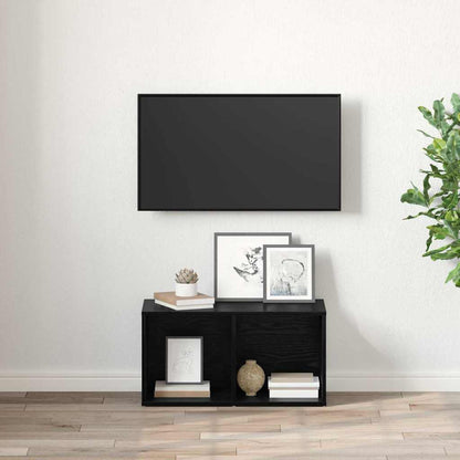 TV Cabinet Set Black 72 x 35 x 37 cm Engineered Wood