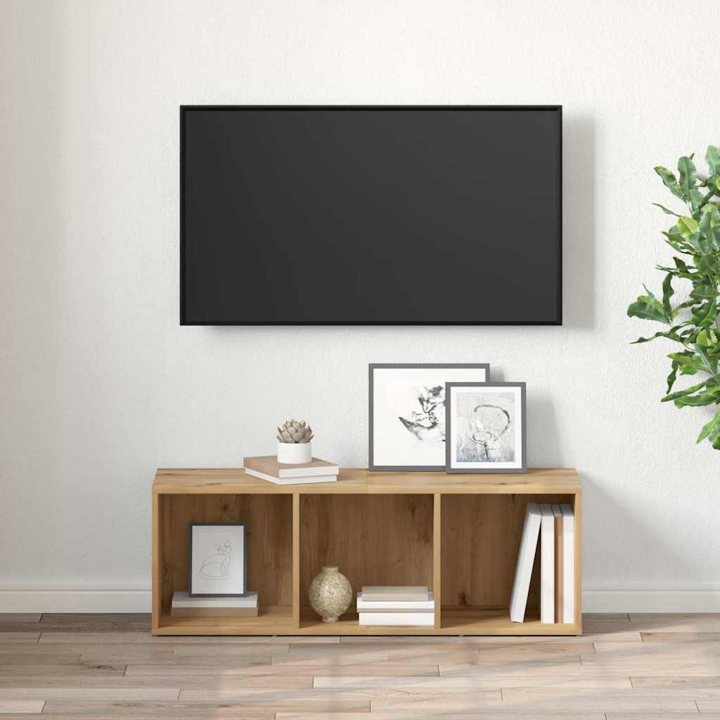 TV Cabinet Set Brown 72 x 35 x 37 cm Engineered Wood