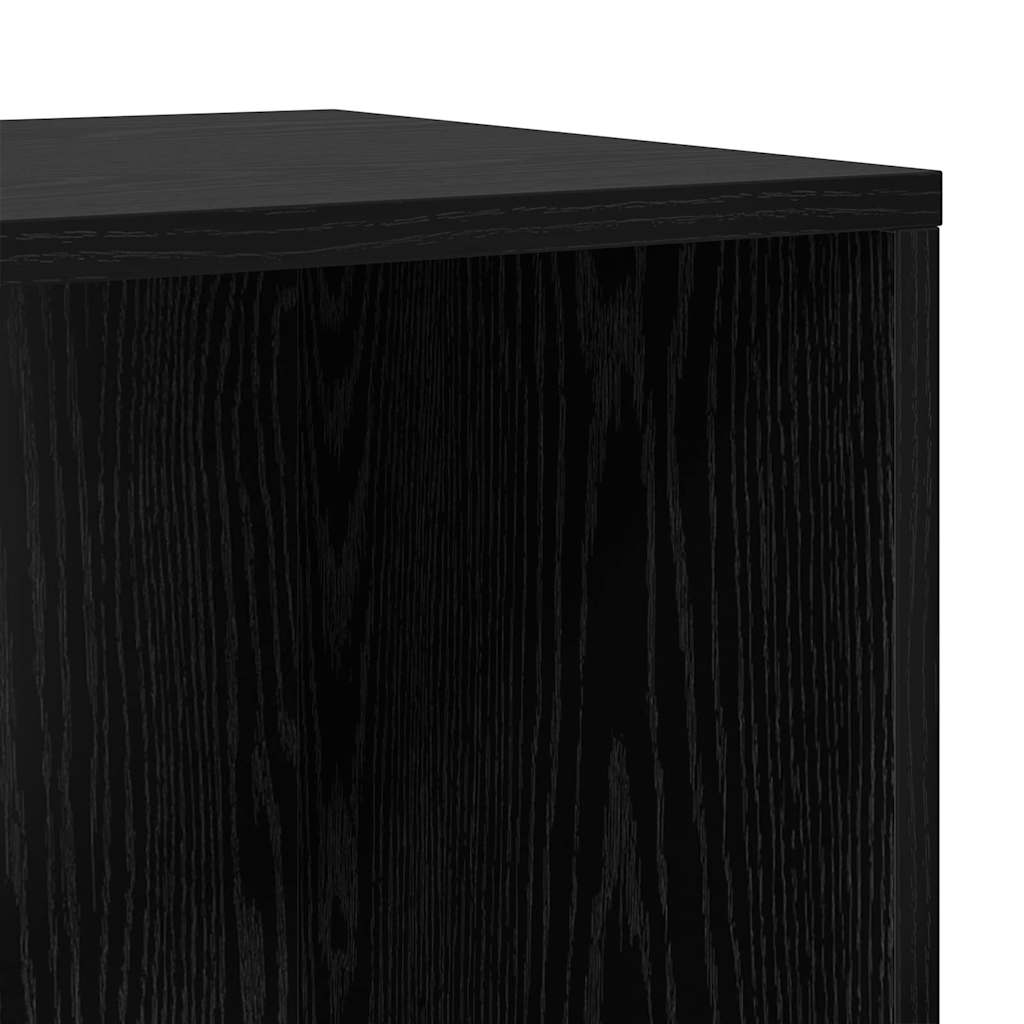 TV Cabinet Set Black 72 x 35 x 37 cm Engineered Wood