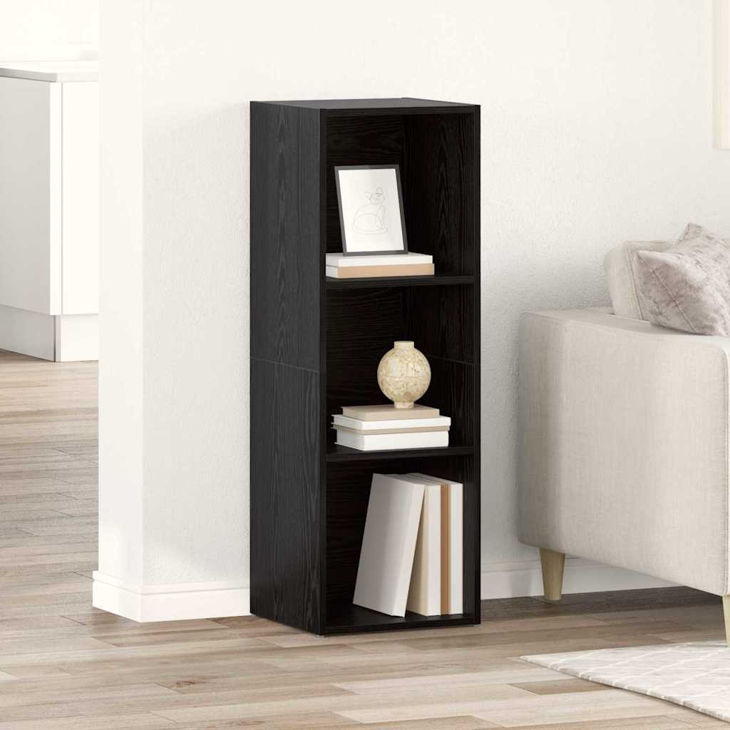TV Cabinet Set Black 72 x 35 x 37 cm Engineered Wood