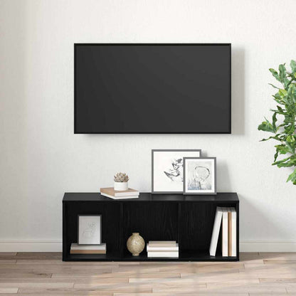 TV Cabinet Set Black 72 x 35 x 37 cm Engineered Wood