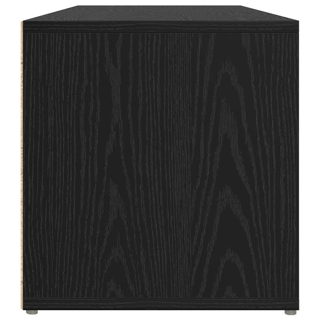 TV Cabinet Set Black 72 x 35 x 37 cm Engineered Wood