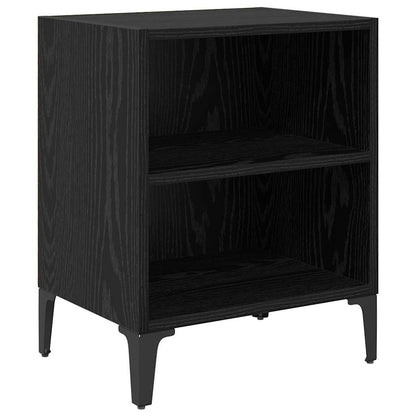 Bedside Cabinet 2 pcs Black Oak 40 x 30 x 50 cm Engineered Wood