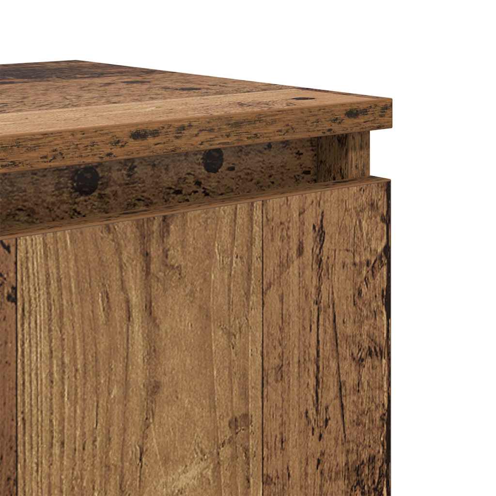 Bedside Cabinet Old Wood 40 x 30 x 50 cm Engineered Wood