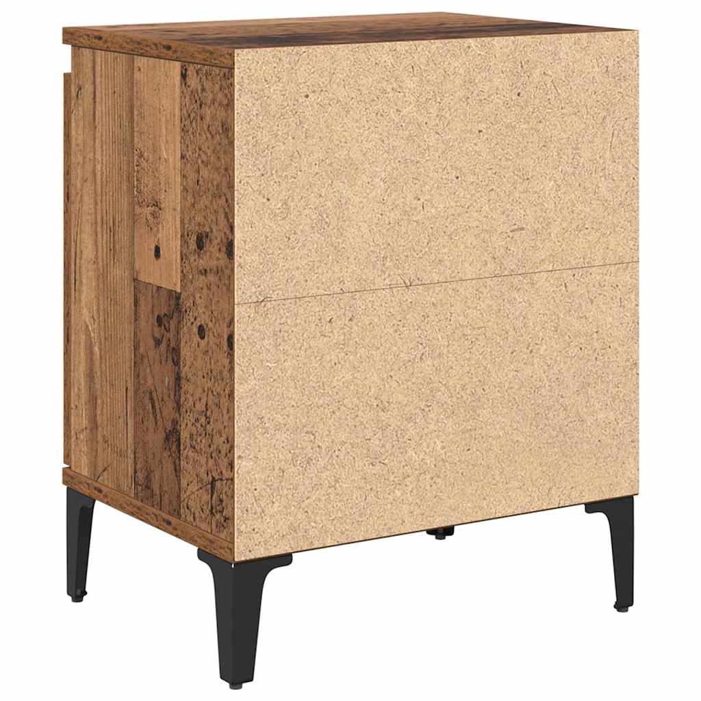 Bedside Cabinet Old Wood 40 x 30 x 50 cm Engineered Wood
