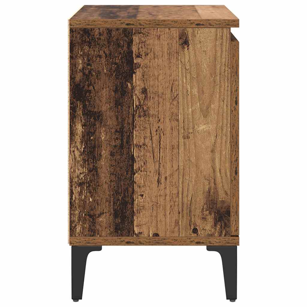 Bedside Cabinet Old Wood 40 x 30 x 50 cm Engineered Wood