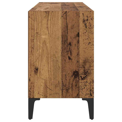 TV Cabinet Set Wall-mounted Brown Engineered Wood