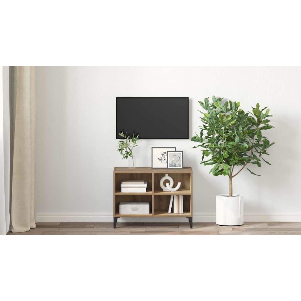TV Cabinet Set Brown Engineered Wood