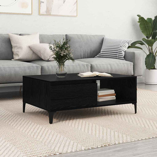 Coffee Table Black oak 90 x 60 x 35 cm Engineered Wood