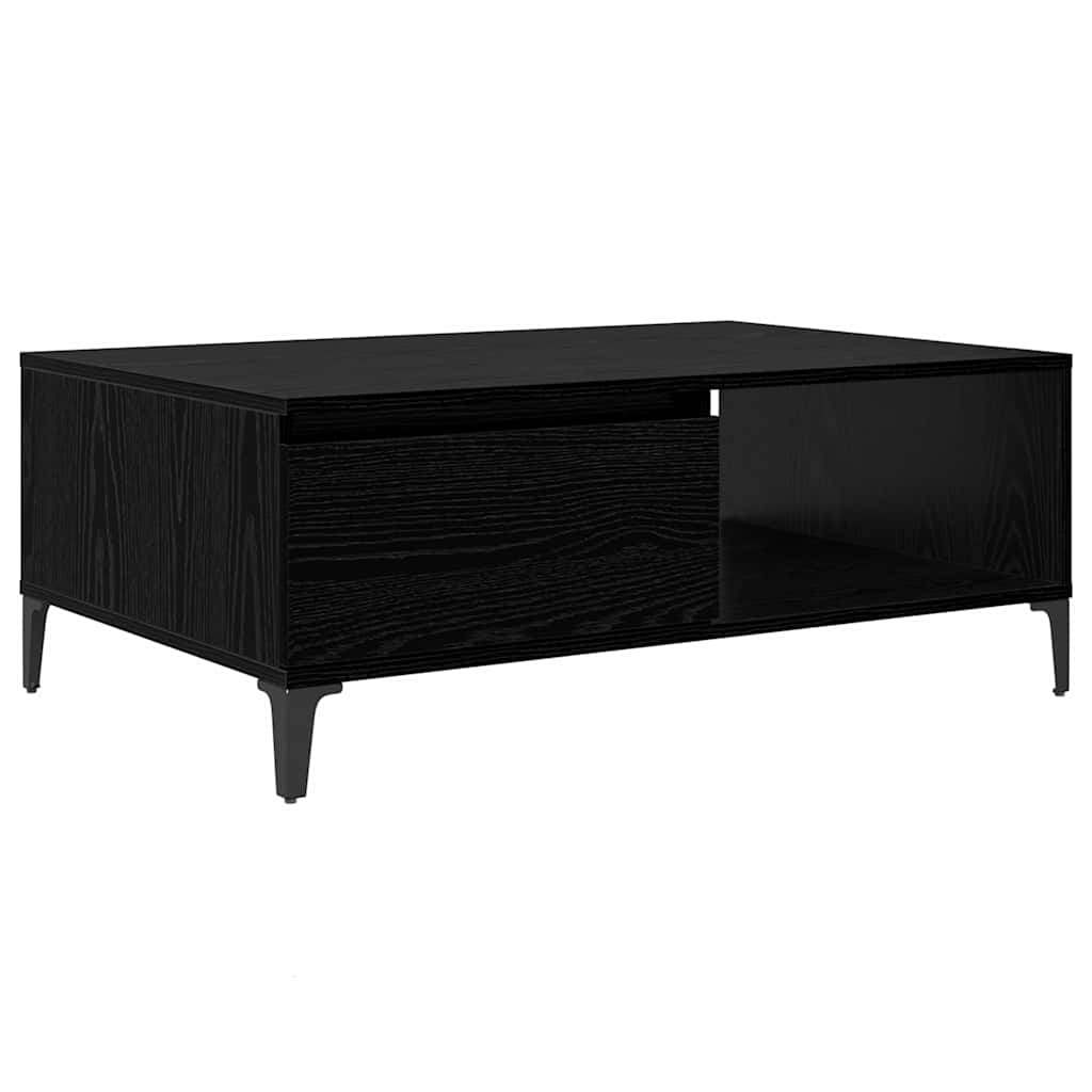 Coffee Table Black oak 90 x 60 x 35 cm Engineered wood