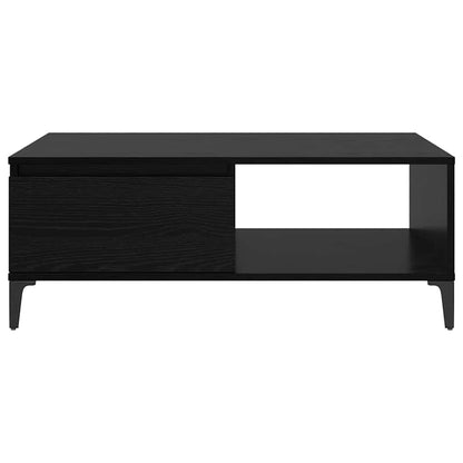 Coffee Table Black oak 90 x 60 x 35 cm Engineered wood
