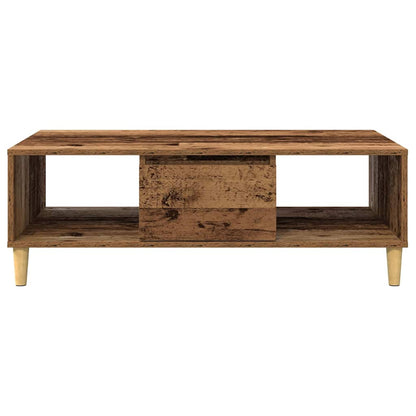 Coffee Table Old Wood 102 x 55 x 35 cm Engineered Wood
