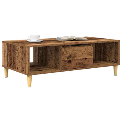 Coffee Table Old Wood 102 x 55 x 35 cm Engineered Wood