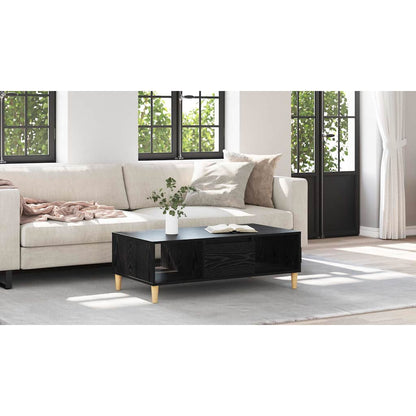Coffee Table Black Oak 102 x 55 x 35 cm Engineered Wood