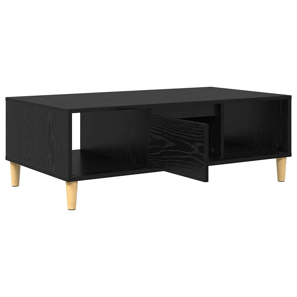 Coffee Table Black Oak 102 x 55 x 35 cm Engineered Wood