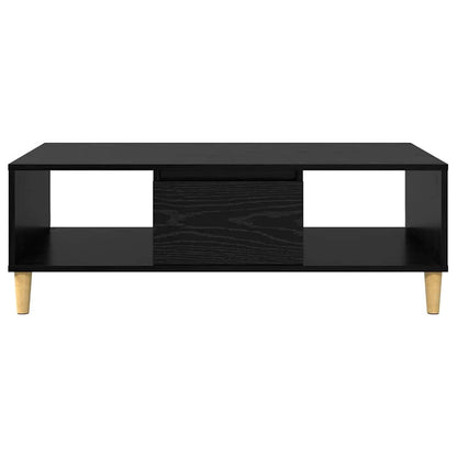 Coffee Table Black Oak 102 x 55 x 35 cm Engineered Wood