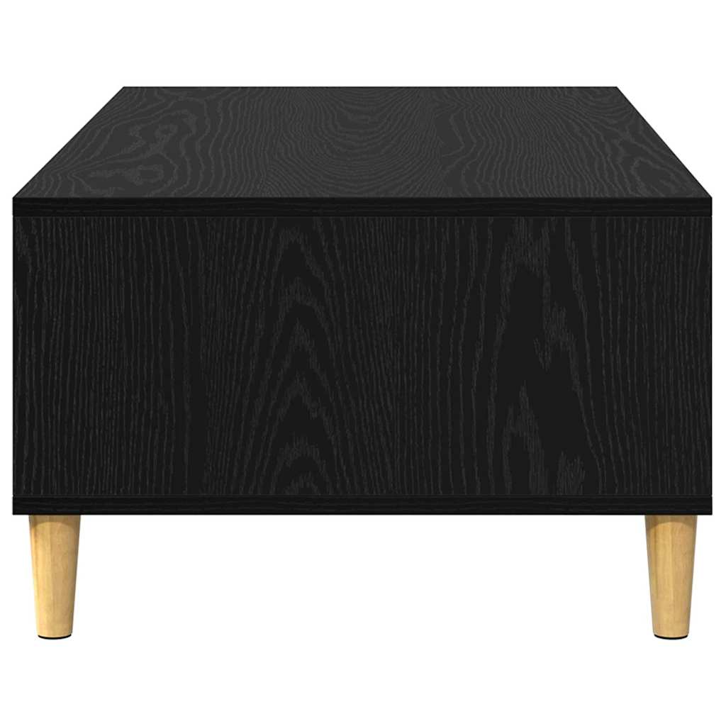 Coffee Table Black Oak 102 x 55 x 35 cm Engineered Wood