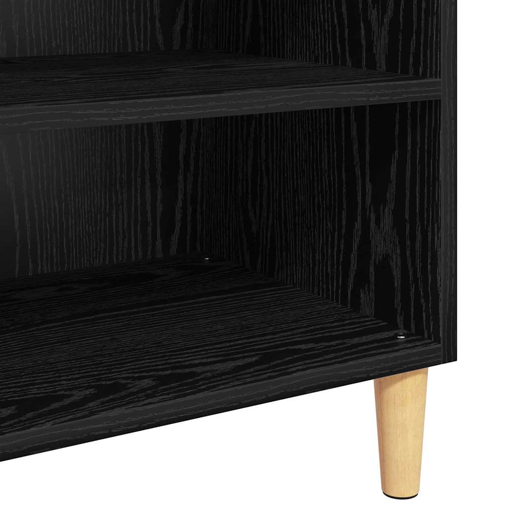 Sideboard Black Oak 57 x 35 x 89.5 cm Engineered Wood
